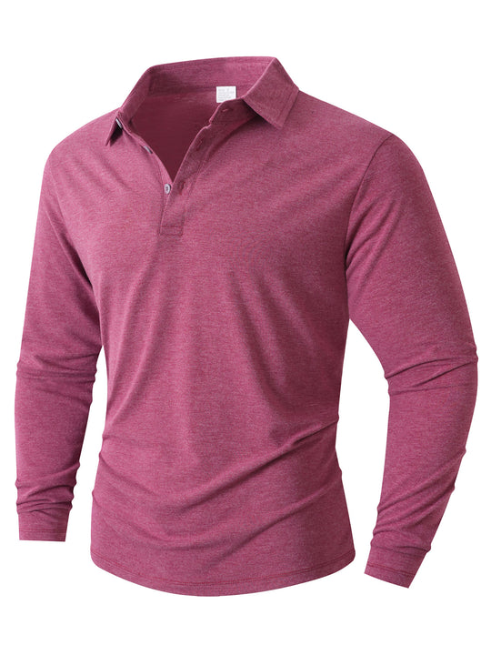 Herren Langarm Poloshirt mit modernem Schnitt EB