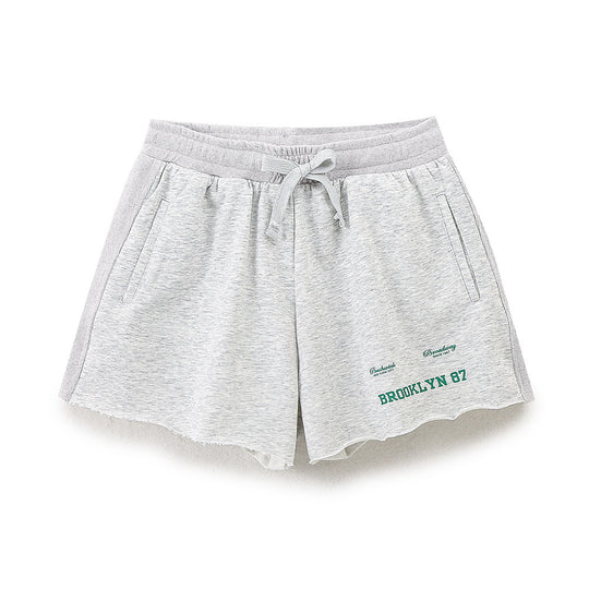 Damen lässige Freizeit-Shorts mit elastischem Bund und praktischen Taschen EB
