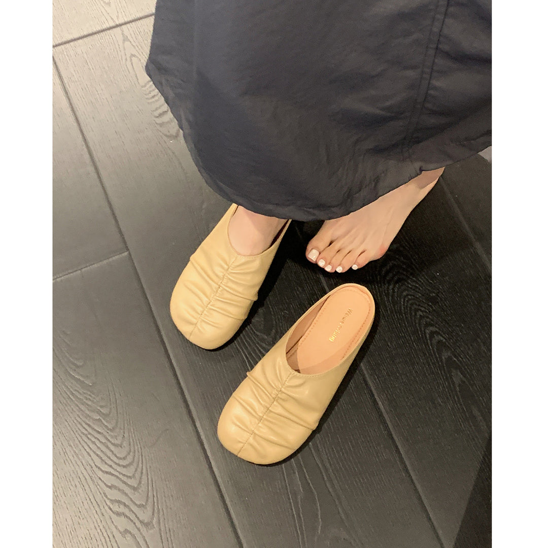 Damen Ballerinas mit modischem Faltendesign und komfortabler Innensohle EB