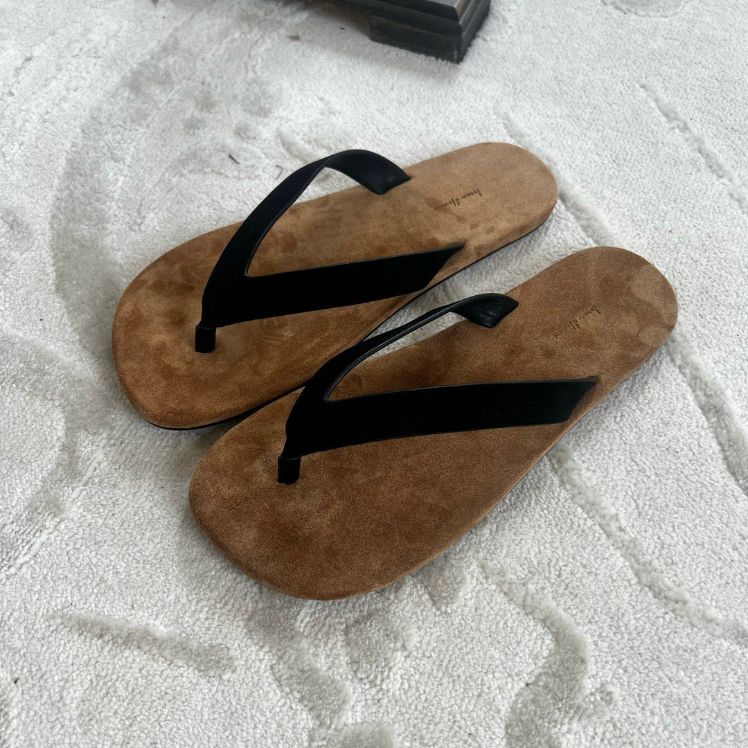 Damen Zehentrenner-Sandalen mit ergonomischem Fußbett und schmalem Riemendesign EB
