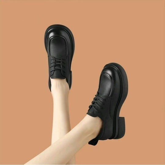 Damen modische Schnürschuhe mit komfortabler Plateau-Sohle EB