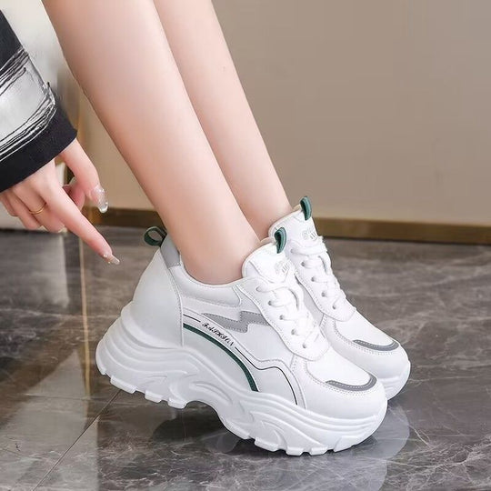 Damen Sportliche Sneakers mit elastischem Obermaterial und gepolsterter Sohle EB