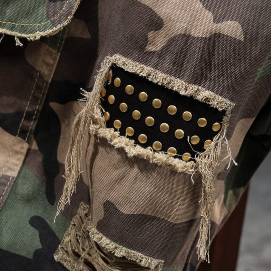 Herren Cargoshorts mit angesagtem Camouflage-Muster und robusten Taschen EB