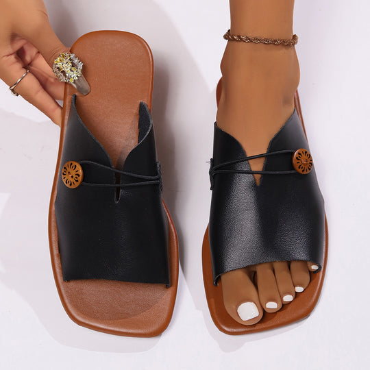 Damen offene Sandalen mit modischen Schliessen EB