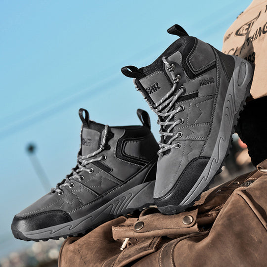 Damen Outdoor-Wanderschuhe mit rutschfester Profilsohle und hohem Schaft EB
