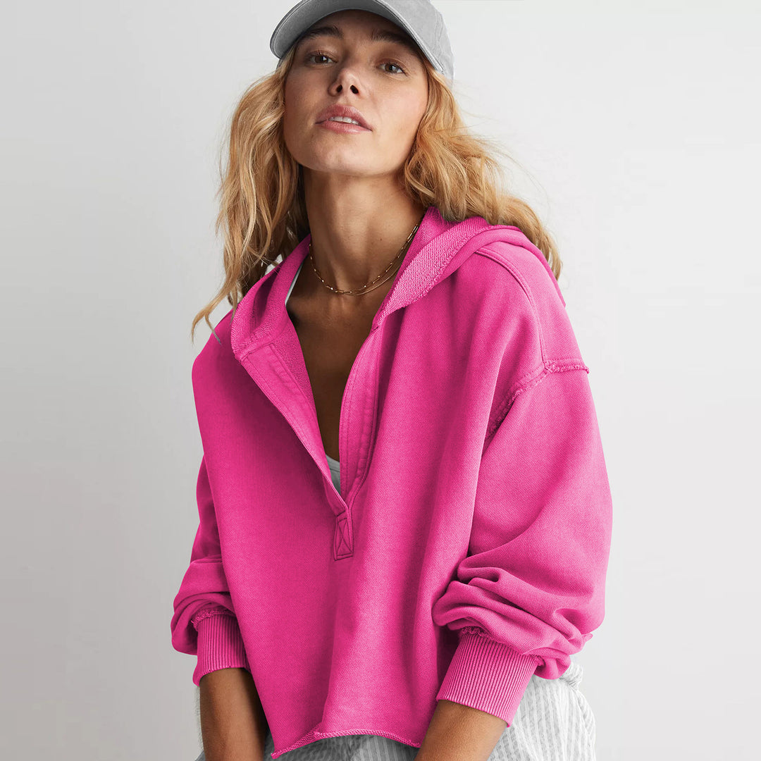 Damen Oversized Kapuzenpullover EB