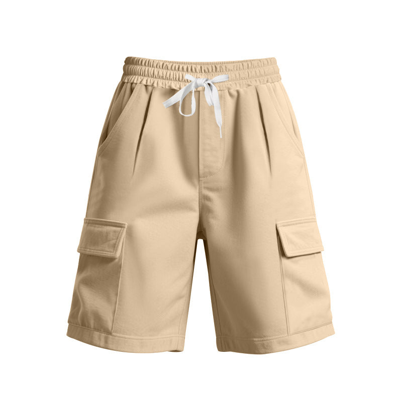 Damen komfortable Cargo-Shorts mit elastischem Bund und praktischen Seitentaschen EB
