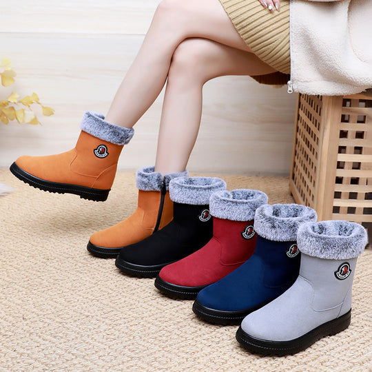 Damen Warme Winterstiefel mit weichem Innenfutter und rutschfester Sohle EB