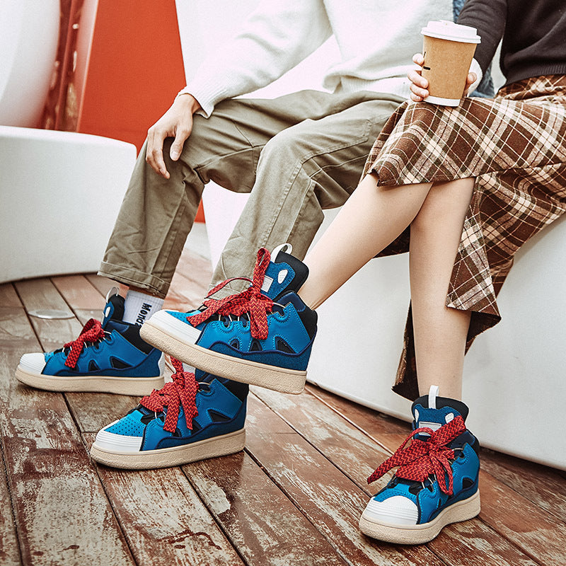 Damen Sportliche High-Top Sneakers mit elastischem Schnürsystem EB
