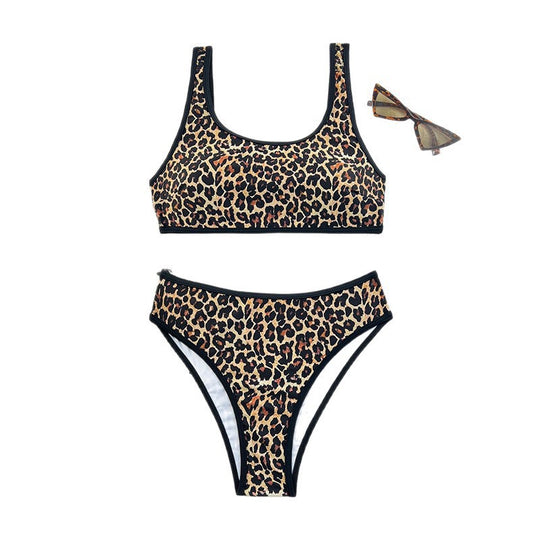 Damen Bikini-Set mit trendigem Leopardenmuster EB