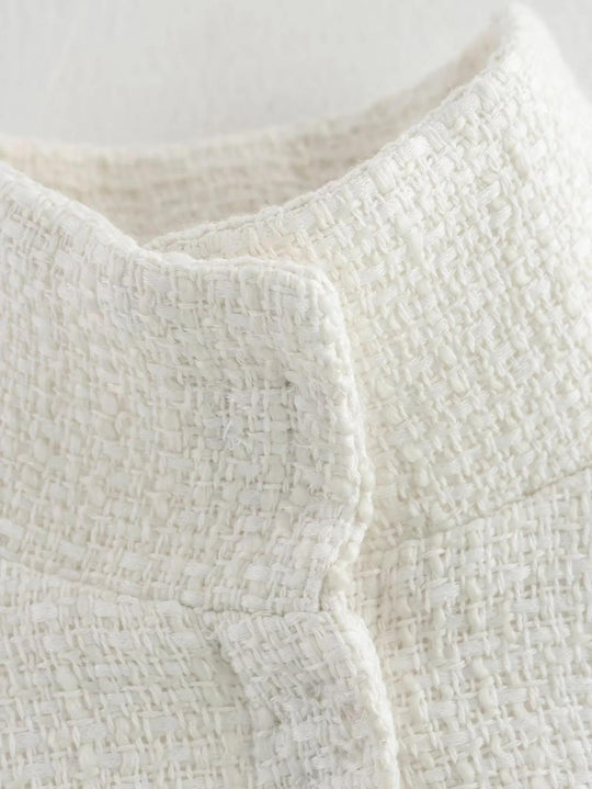 Damen elegante Umhangjacke aus strukturiertem Gewebe EB