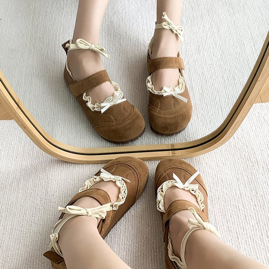 Damen elegante und komfortable Ballerinas mit verstellbarem Riemen EB