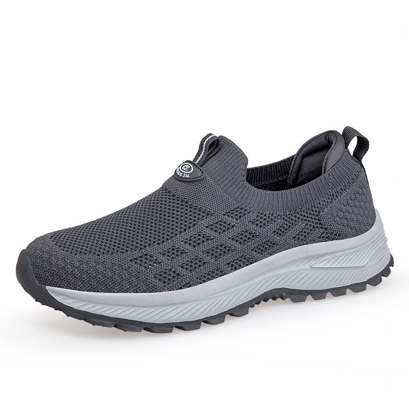 Damen Bequeme Slip-On Lauf-Sneaker mit atmungsaktivem Obermaterial EB