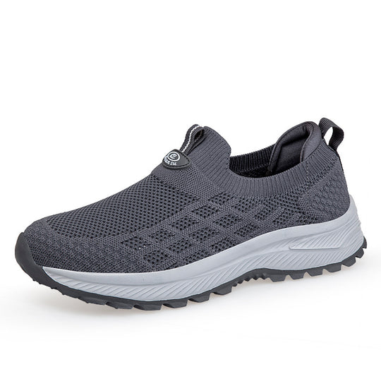 Damen Bequeme Slip-On Lauf-Sneaker mit atmungsaktivem Obermaterial EB