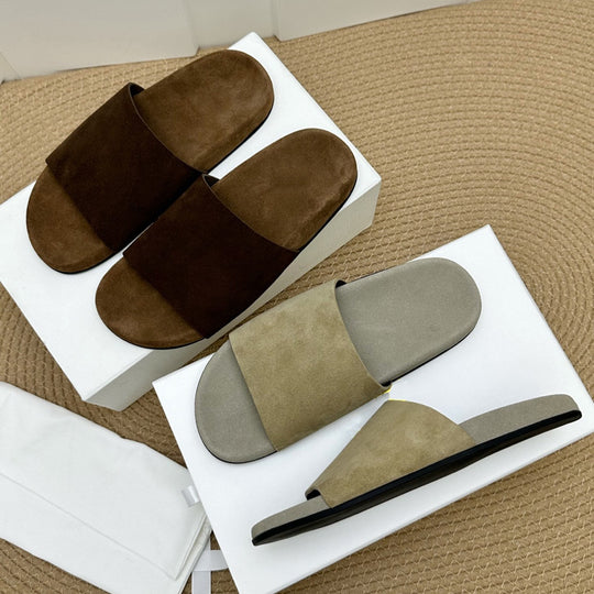 Damen Moderne Clogs mit weichem Leder-Obermaterial EB
