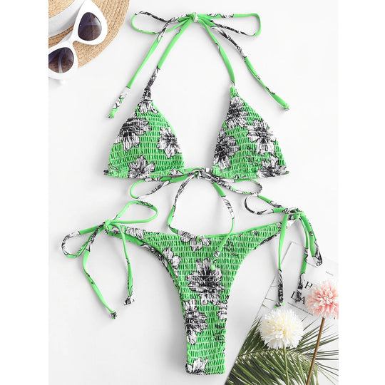 Damen Bikiniset mit verspieltem Rüschen-Design EB