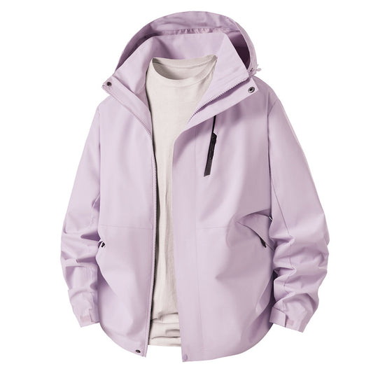 Herren technische Übergangsjacke mit verstellbarem Kapuzenrand EB