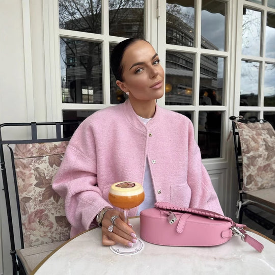 Damen Übergangsjacke mit modernem Stoffmix und praktischen Taschen EB