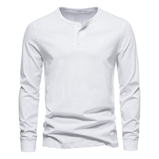 Herren Langarm-Henley-Shirt mit Knopfleiste und hohem Tragekomfort EB