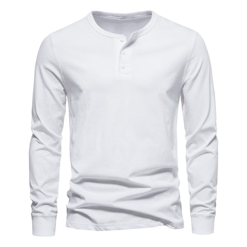 Herren Langarm-Henley-Shirt mit Knopfleiste und hohem Tragekomfort EB