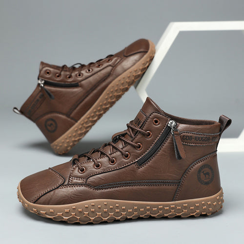 Damen Modische und robuste Outdoor-Stiefel mit hohem Schaft und rutschfester Profilsohle EB