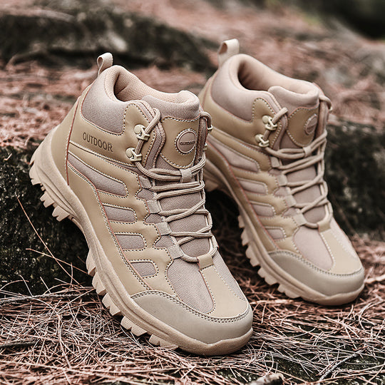 Damen Stabile und wetterfeste Wanderschuhe mit hohem Schaft EB