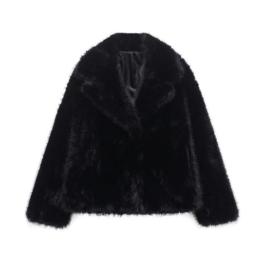 Damen modischer Fellblazer EB