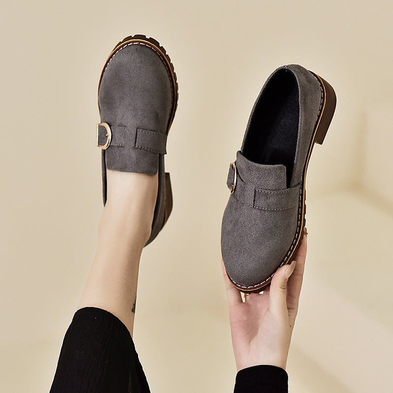 Damen Elegante Mokassins mit geschmackvollem Schnallen-Detail EB