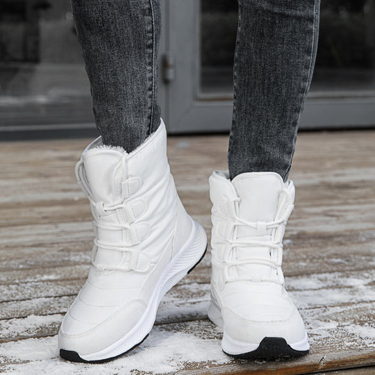 Damen Winterliche Sneaker Boots mit isolierendem Innenfutter und rutschfester Sohle EB