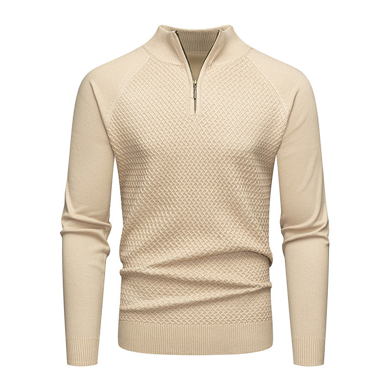 Herren Strickpullover mit Reißverschluss EB