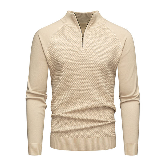 Herren Strickpullover mit Reißverschluss EB