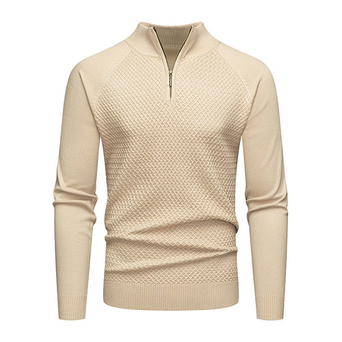 Herren Strickpullover mit Reißverschluss EB