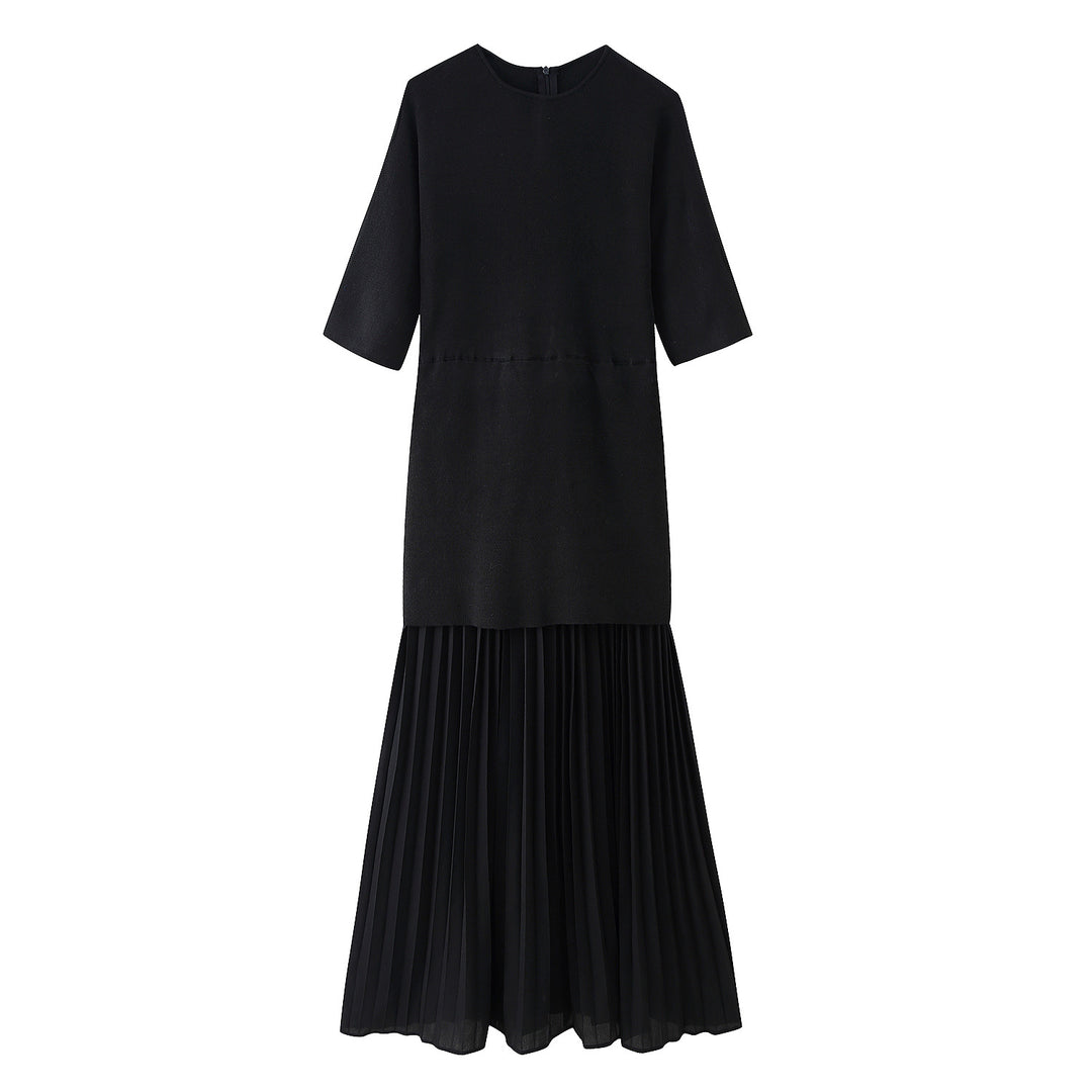 Damen Maxikleid mit hochwertigem Plisseedesign und modernem Schnitt EB