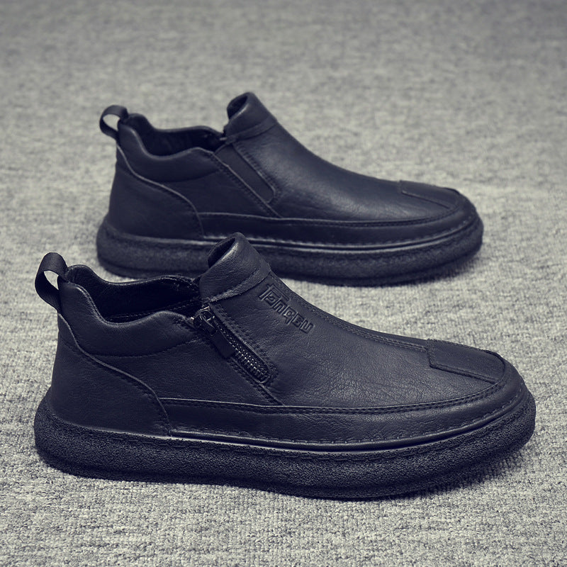 Herren Komfortable und stylische Stiefel mit Reißverschluss EB