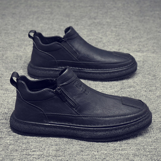 Herren Komfortable und stylische Stiefel mit Reißverschluss EB