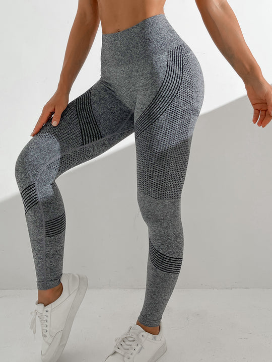 Damen Sport-Leggings mit hohem Bund und atmungsaktivem Design EB