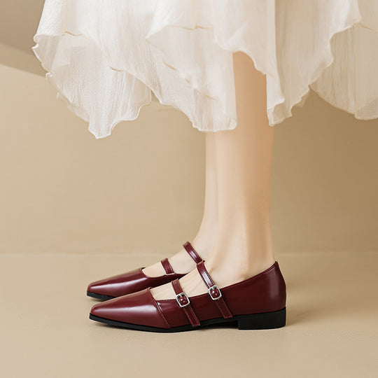 Damen elegante Slingback-Ballerinas mit modischen Riemchen und komfortabler Innensohle EB