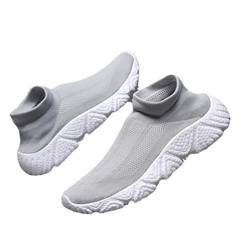 Damen Sportliche Knit Slip-On Sneakers mit rutschfester Sohle EB