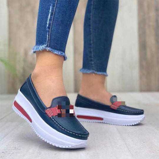 Damen Komfortable und modische Slip-On Mokassins EB