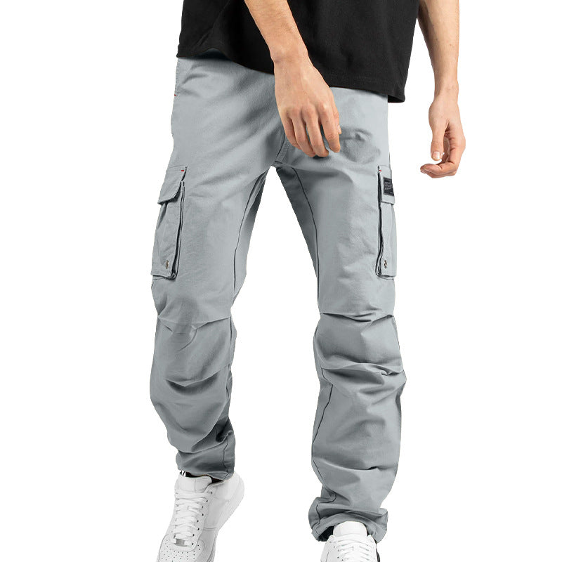 Herren nan urban-utility Cargo-Joggerhose mit verstärkten Klappentaschen, D-Ring-Details und elastischem Knöchelabschluss EB