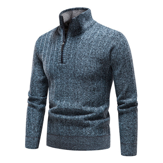 Herren modischer Rollkragenpullover mit Reißverschluss EB