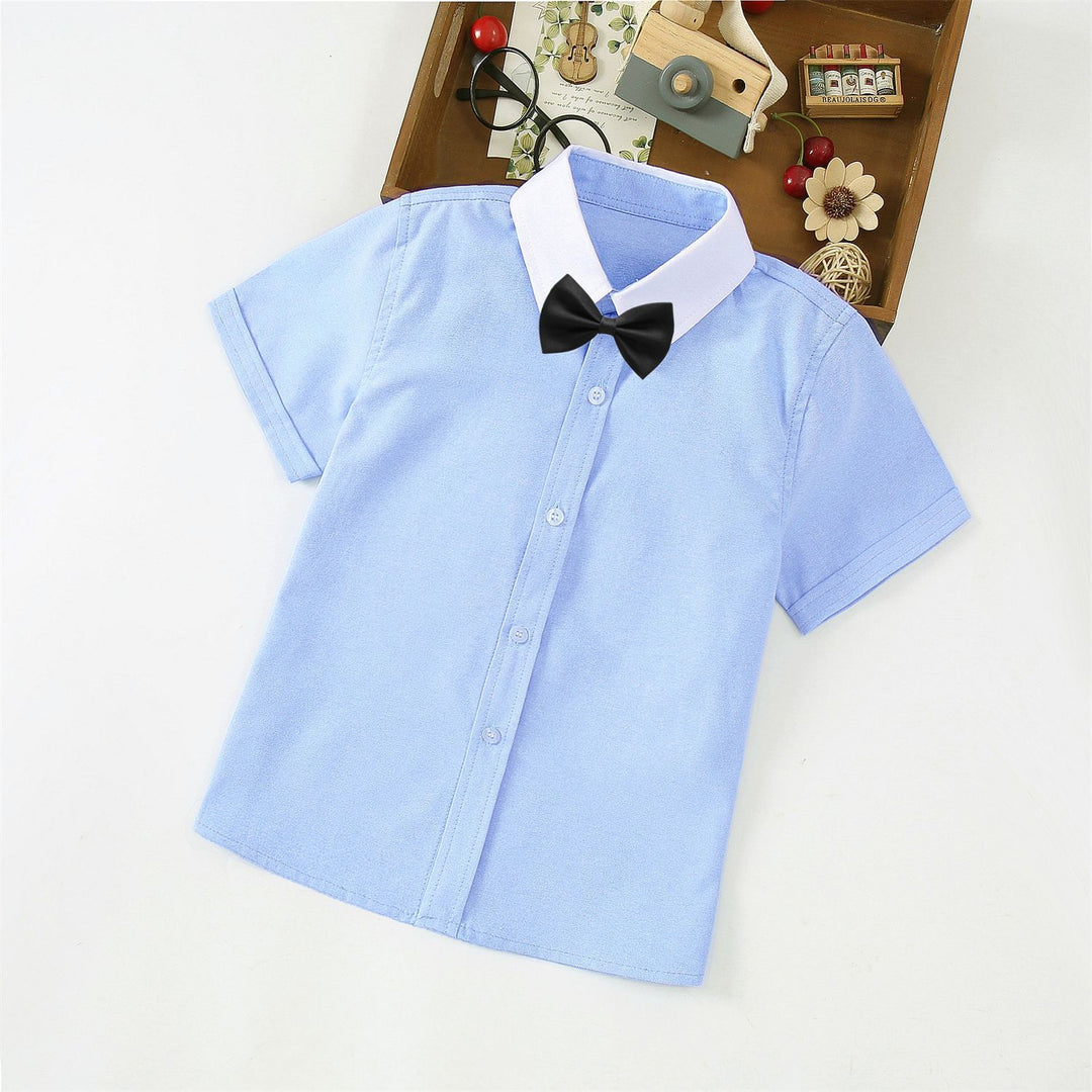 Jungen Elegantes Kurzarmhemd mit Fliege EB