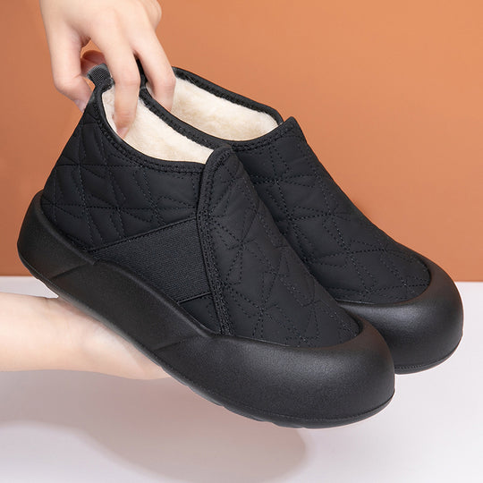 Damen Gemütliche Fleece gefütterte Slip-On Schuhe EB