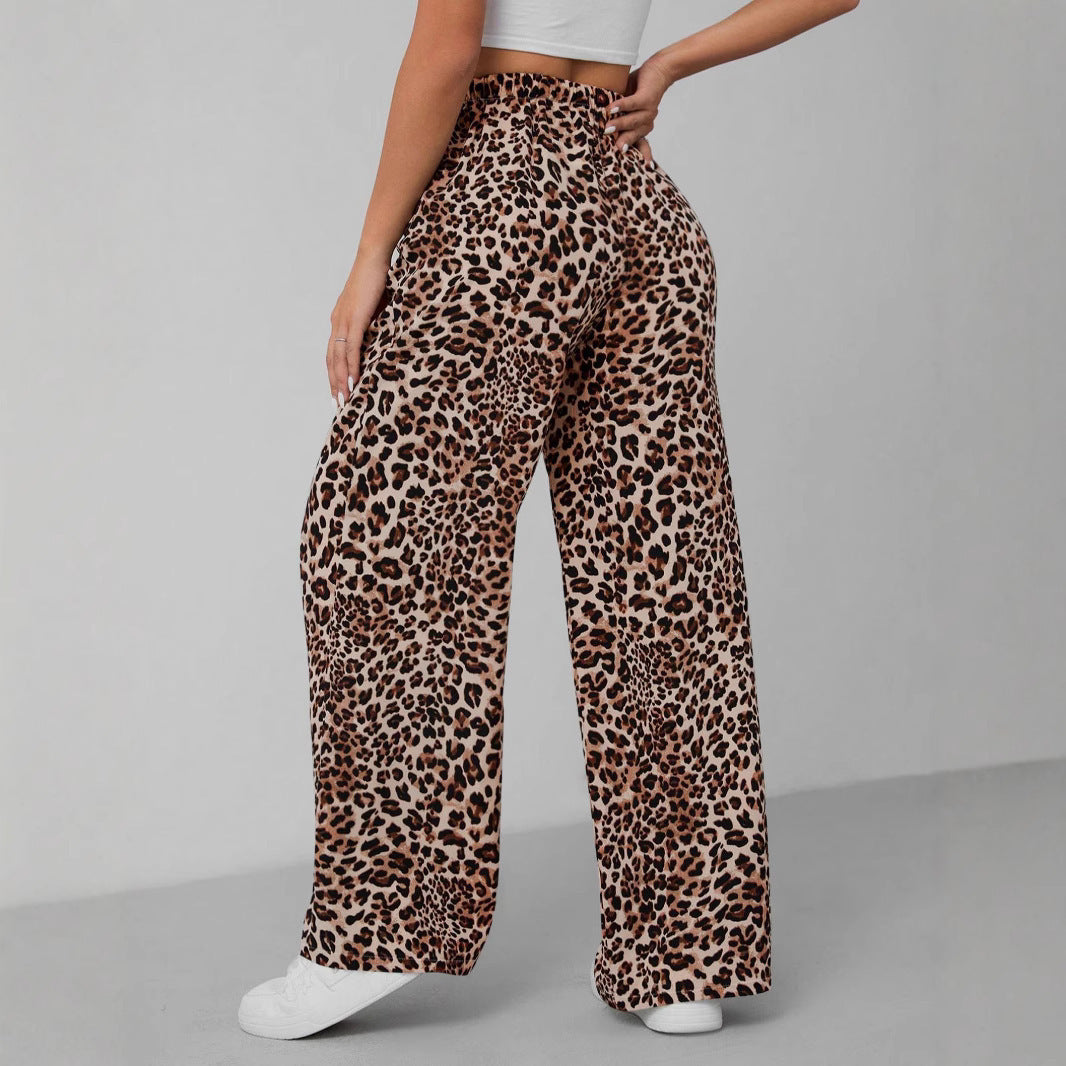 Damen Weite Tiermuster-Hose EB