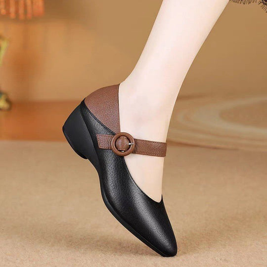 Damen elegante Sling-Pumps mit modischem Riemen und stabilem Absatz EB