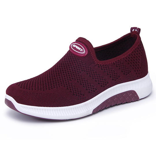 Damen Atmungsaktive Slip-On Sneakers mit rutschfester Sohle EB