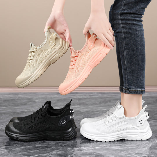 Damen Sportliche Leichtgewicht-Sneaker mit atmungsaktiver Strickstruktur EB