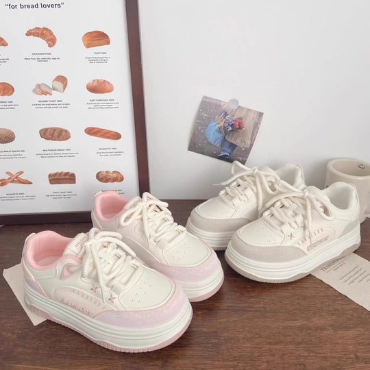 Damen Komfortable Sneakers mit voluminöser Sohle und weichem Innenfutter EB