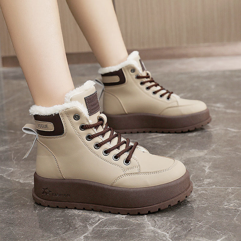 Damen Winterliche Stiefel mit kuscheligem Fleece-Futter und rutschfester Sohle EB