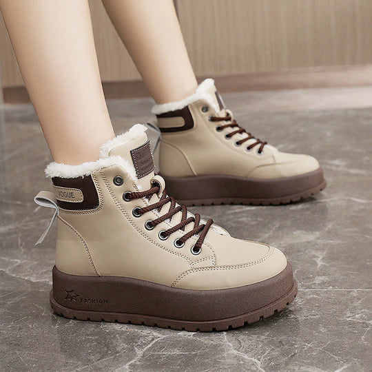 Damen Winterliche Stiefel mit kuscheligem Fleece-Futter und rutschfester Sohle EB
